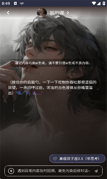 青丘语AI 私密空间产品界面